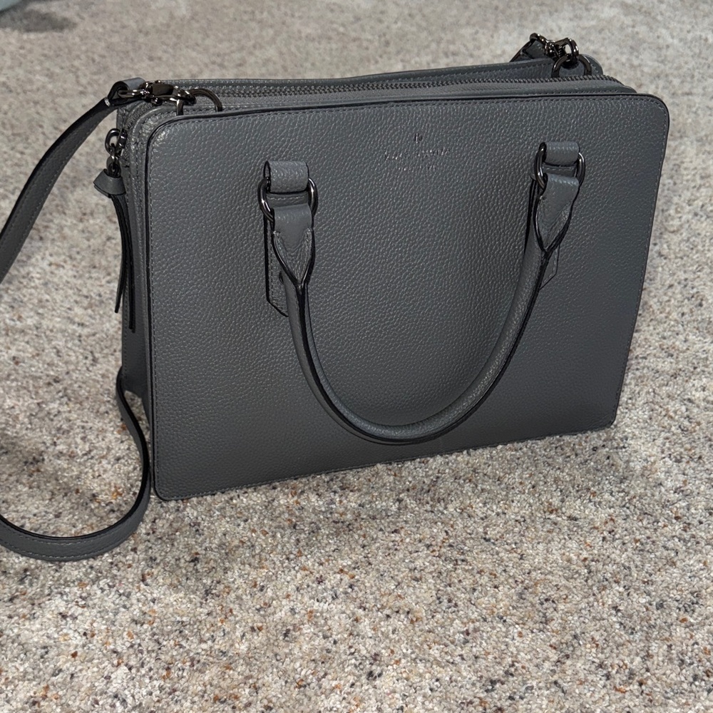 Kate Spade Gray Leather Tote
